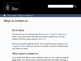Screenshot for https://www.scambs.gov.uk/contact-us