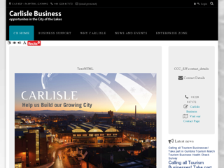 Screenshot for https://www.carlisle.gov.uk/carlisle-business/