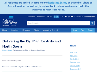 Screenshot for https://www.ardsandnorthdown.gov.uk/news/delivering-the-big-plan-for-ards-and-north-down