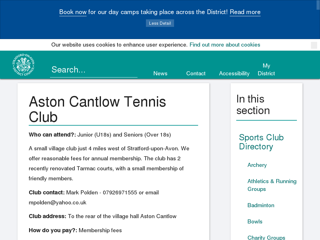 Screenshot for https://www.stratford.gov.uk/sport-leisure-arts/tennis.cfm