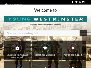 Screenshot for https://www.westminster.gov.uk/young-westminster