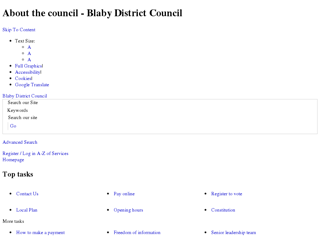 Screenshot for http://www.blaby.gov.uk/about-the-council/