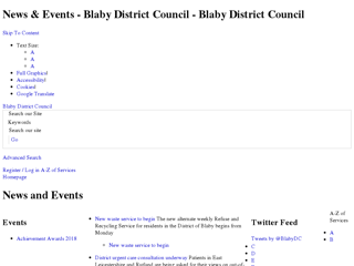 Screenshot for http://www.blaby.gov.uk/news-and-events/