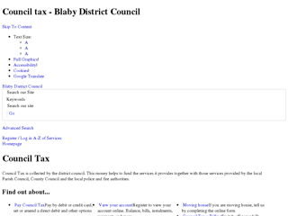 Screenshot for http://www.blaby.gov.uk/resident/council-tax/