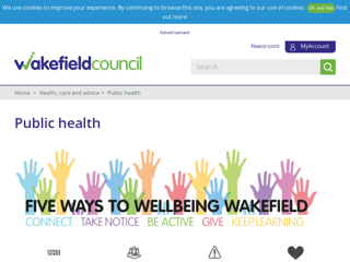 Screenshot for http://www.wakefield.gov.uk/health-care-and-advice/public-health