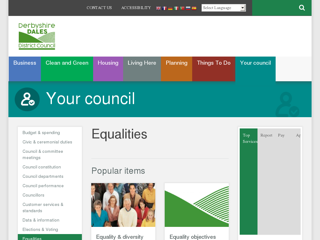 Screenshot for http://www.derbyshiredales.gov.uk/your-council/equalities