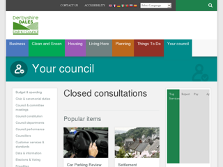 Screenshot for http://www.derbyshiredales.gov.uk/your-council/have-your-say/consultations/closed-consultations