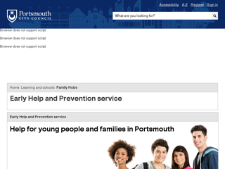 Screenshot for https://www.portsmouth.gov.uk/ext/learning-and-schools/pre-school/childrens-centres