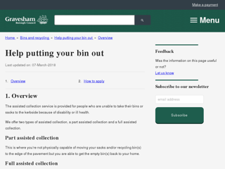 Screenshot for http://www.gravesham.gov.uk/home/bins-and-recycling/help-putting-your-bin-out/overview