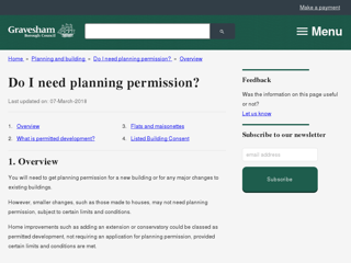 Screenshot for http://www.gravesham.gov.uk/home/planning-and-building/do-i-need-planning-permission/overview