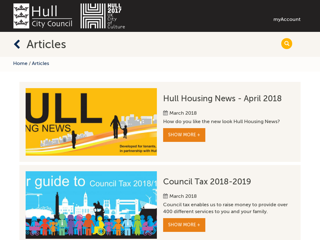Screenshot for http://www.hull.gov.uk/articles