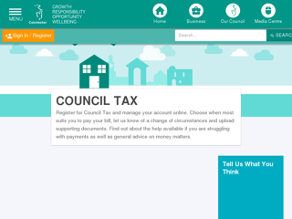 Screenshot for https://www.colchester.gov.uk/council-tax/