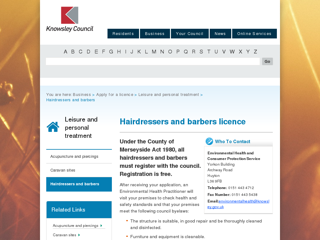 Screenshot for http://www.knowsley.gov.uk/business/apply-for-a-licence/leisure-and-personal-treatment-(1)/hairdressers-and-barbers