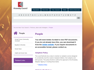 Screenshot for http://www.knowsley.gov.uk/your-council/policies,-plans-and-strategies/people