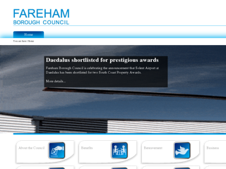 Screenshot for http://www.fareham.gov.uk/