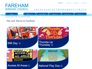 Screenshot for http://www.fareham.gov.uk/leisure/out_and_about_in_fareham/intro.aspx