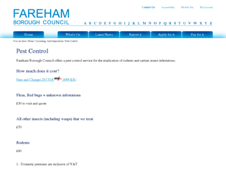Screenshot for http://www.fareham.gov.uk/licensing_and_inspections/pest_control/intro.aspx