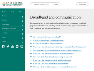 Screenshot for http://www2.eastriding.gov.uk/living/rural-life/rural-services/broadband-communication/