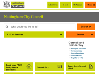 Screenshot for http://www.nottinghamcity.gov.uk/