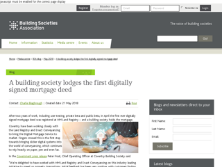 Screenshot for https://www.bsa.org.uk/media-centre/bsa-blog/may-2018/a-building-society-lodges-the-first-digitally-sign