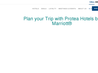 Screenshot for http://protea.marriott.com/plan-your-trip/