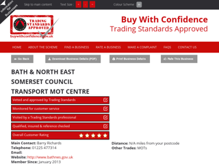 Screenshot for https://www.buywithconfidence.gov.uk/profile/bath-and-north-east-somerset-council-transport-mot-centre/6325/
