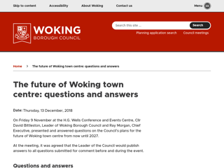 Screenshot for https://www.woking.gov.uk/news/future-woking-town-centre-questions-and-answers