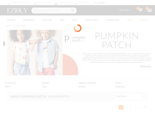 Screenshot for https://www.ezibuy.com/shop/nz/Pumpkin-Patch/c/cat200001