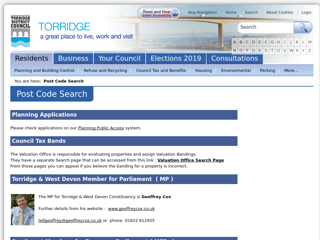 Screenshot for https://www.torridge.gov.uk/index.aspx?articleid=1756&postcode=Enter%20postcode