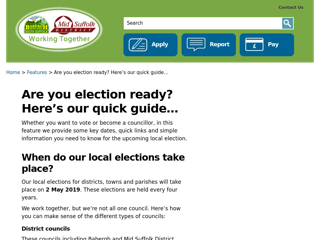 Screenshot for https://www.midsuffolk.gov.uk/features/are-you-election-ready-heres-our-quick-guide/