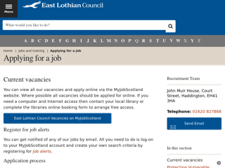 Screenshot for https://www.eastlothian.gov.uk/info/210564/jobs_and_training/11884/apply_for_a_job