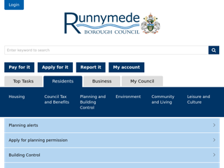 Screenshot for https://www.runnymede.gov.uk/article/13953/Planning-Enforcement-Form