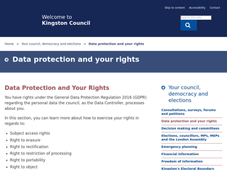 Screenshot for https://www.kingston.gov.uk/info/200175/your_council_democracy_and_elections/1438/data_protection_and_your_rights