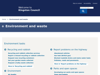 Screenshot for https://www.kingston.gov.uk/info/200215/environment_and_waste