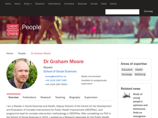 Screenshot for https://www.cardiff.ac.uk/people/view/38120-moore-graham