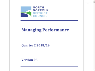 Screenshot for https://www.north-norfolk.gov.uk/media/4886/managing-performance-quarter-2-2018-19.pdf