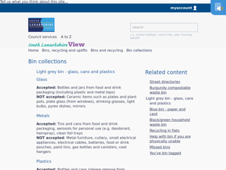 Screenshot for https://www.southlanarkshire.gov.uk/info/200156/bins_and_recycling/1670/bin_collections/3