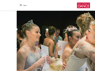 Screenshot for https://www.royalacademyofdance.org/support-us/corporate-support/
