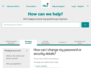 Screenshot for https://www.nsandi.com/how-can-i-change-my-password-or-security-details