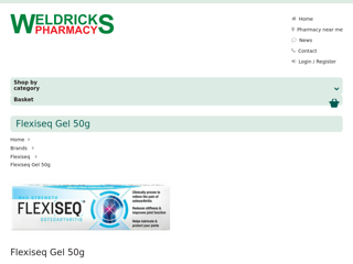 Screenshot for https://www.weldricks.co.uk/products/flexiseq-gel-50g