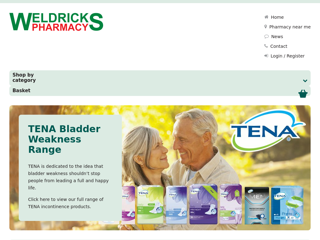 Screenshot for https://www.weldricks.co.uk/tena-information-page?utm_source=homepage&utm_medium=feature&utm_campaign=tena_information_page