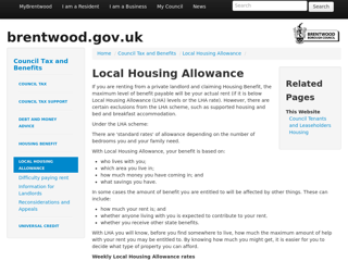 Screenshot for http://www.brentwood.gov.uk/index.php?cid=1310