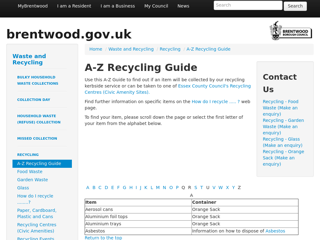 Screenshot for http://www.brentwood.gov.uk/index.php?cid=2303