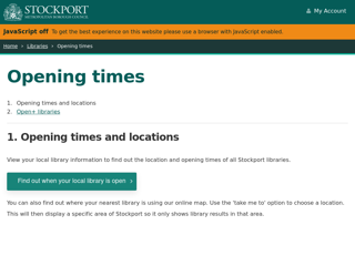 Screenshot for https://www.stockport.gov.uk/opening-times-libraries