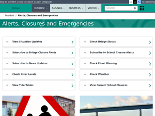 Screenshot for https://www.pembrokeshire.gov.uk/alerts-closures-and-emergencies