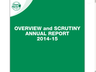 Screenshot for https://www.eastherts.gov.uk/media/27739/Scrutiny-Annual-Report-2014-2015/PDF/Scrutiny_Annual_Report_2014-2015.pdf