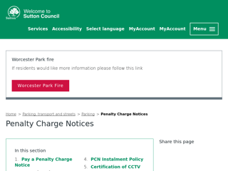 Screenshot for https://www.sutton.gov.uk/info/200195/parking/1240/penalty_charge_notices/2