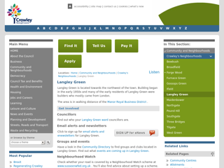 Screenshot for http://www.crawley.gov.uk/pw/Community_and_Neighbourhoods/Crawley_s_Neighbourhoods/Langley_Green/index.htm