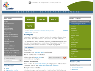 Screenshot for http://www.crawley.gov.uk/pw/Community_and_Neighbourhoods/Crawley_s_Neighbourhoods/Southgate/index.htm