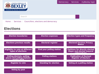 Screenshot for https://www.bexley.gov.uk/services/councillors-elections-and-democracy/elections?